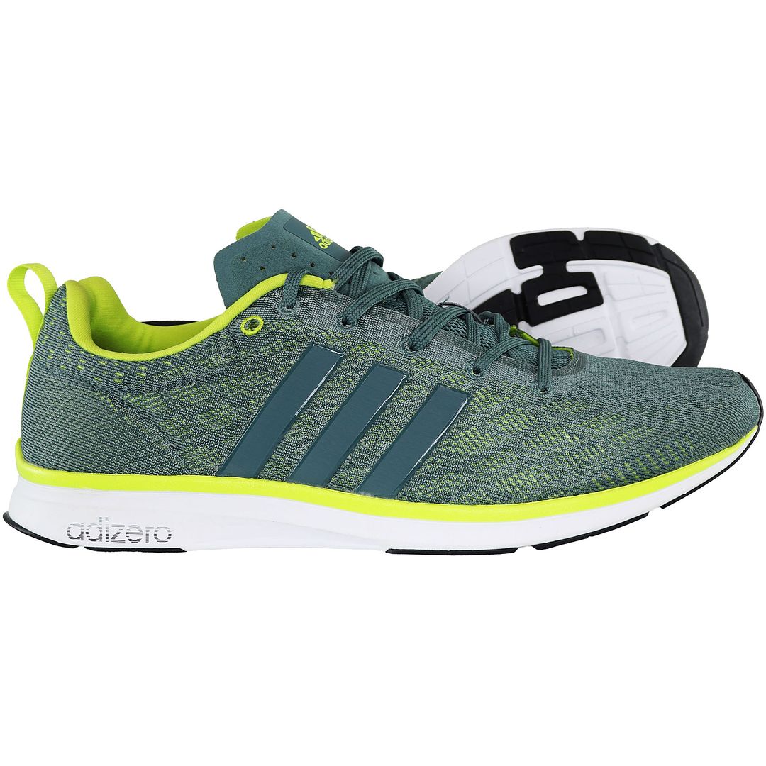 Adidas AdiZero Feather Mens Green Trainers