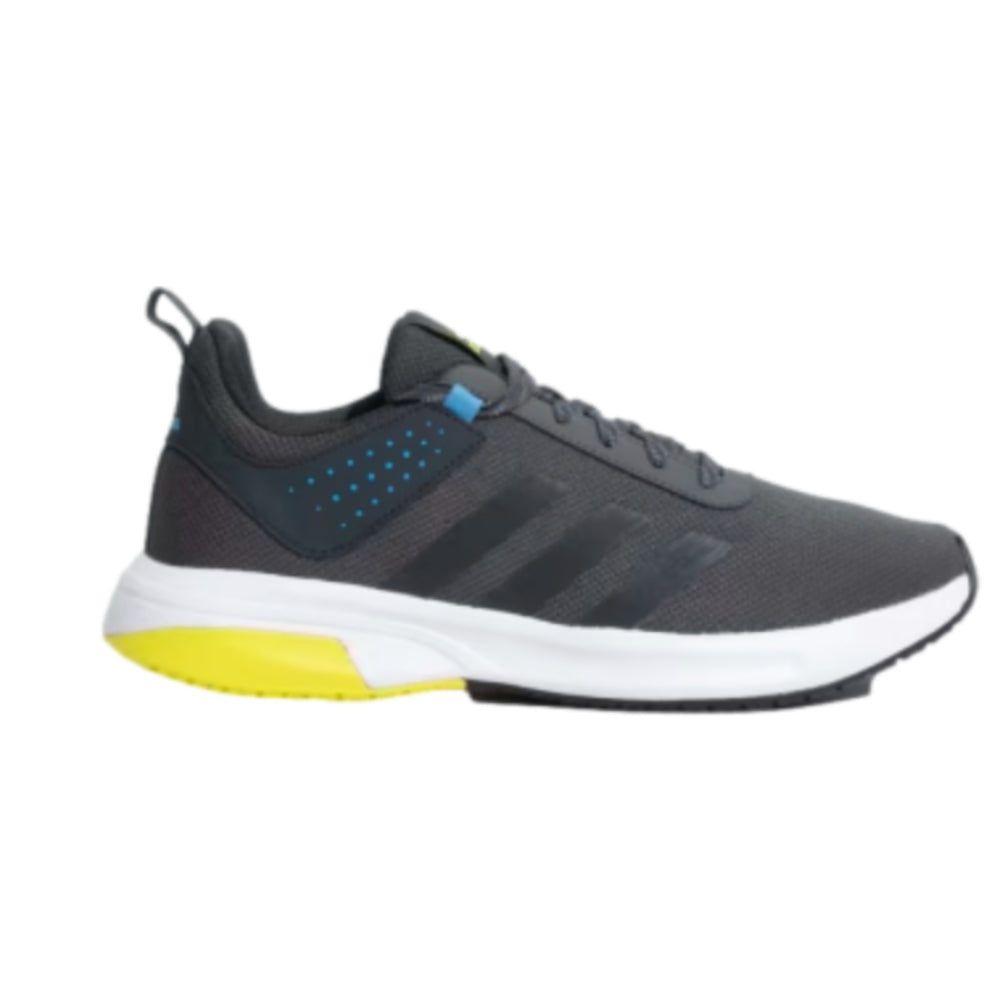 Adidas Men's Aerialrun Running Shoe (Grey Six/Grey/Pulse Blue/Acid Yellow)