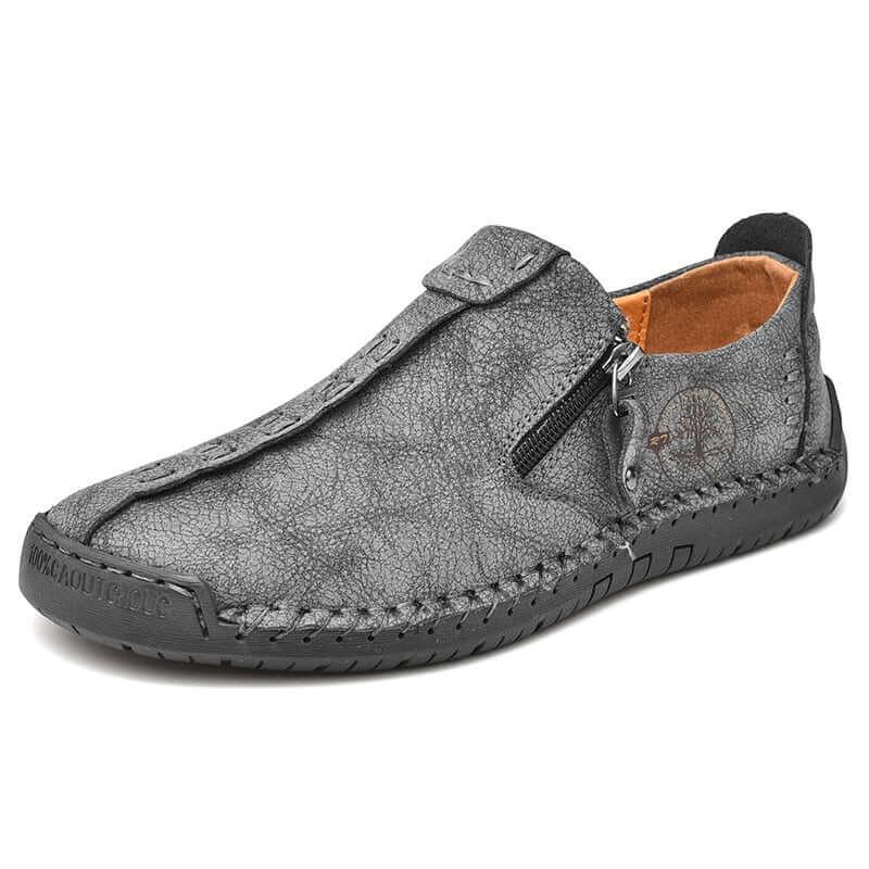 Alcot Zip-Up Casual Leather Shoes