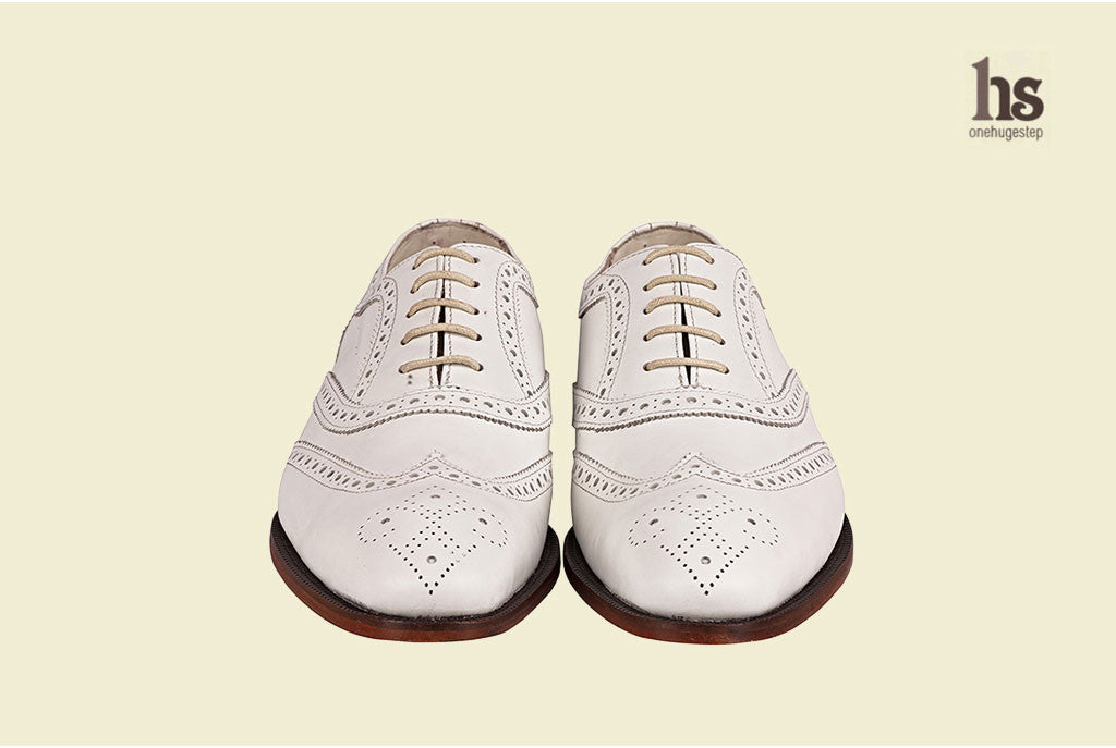 All White Oxford Brogue