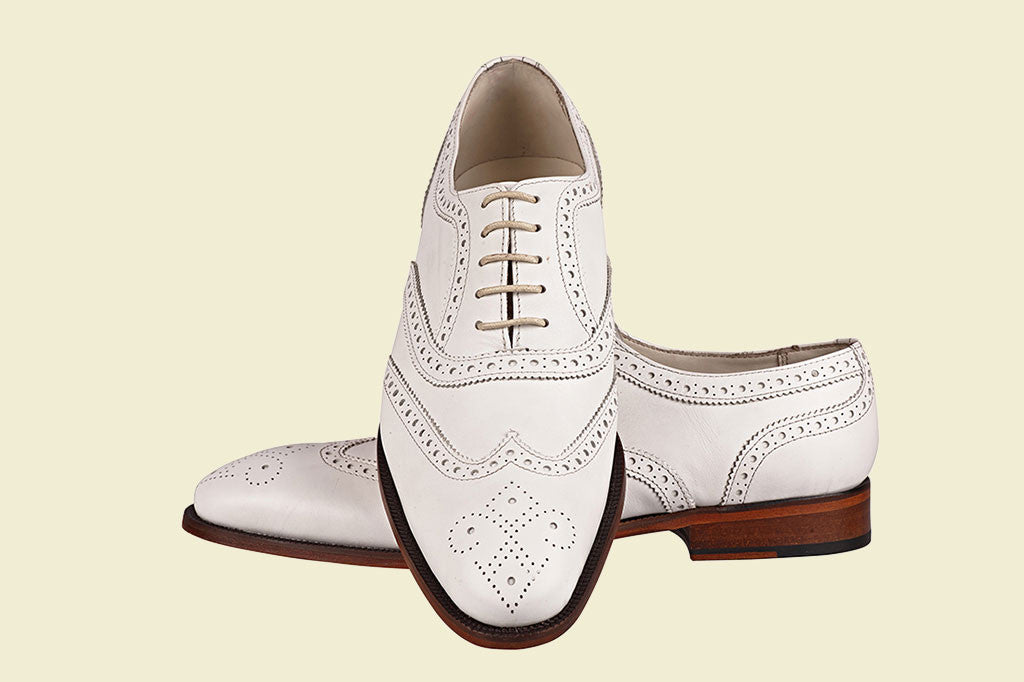 All White Oxford Brogue