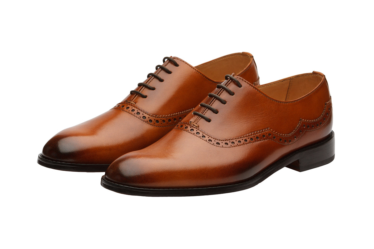 Brogue Oxford – Mid Brown