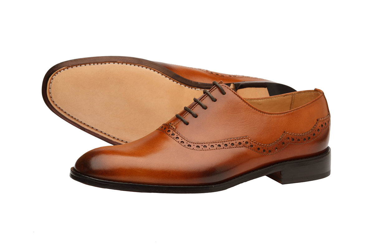 Brogue Oxford – Mid Brown