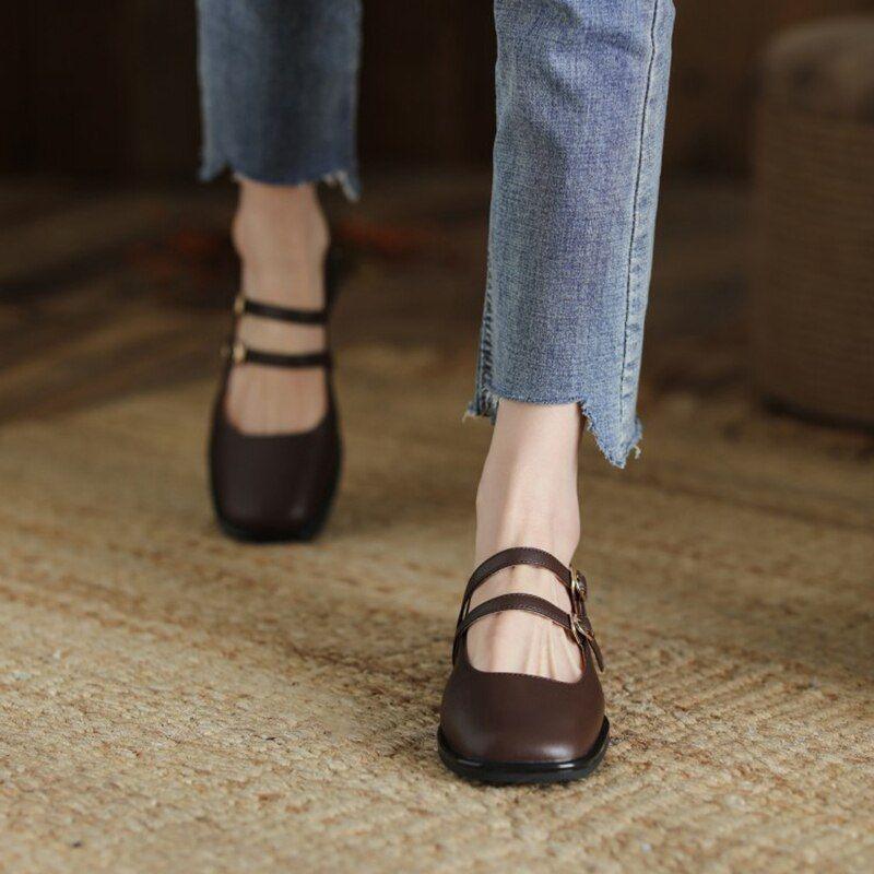 Fashion Women's Casual Shoes GCSO15 - Round Toe Small Heels