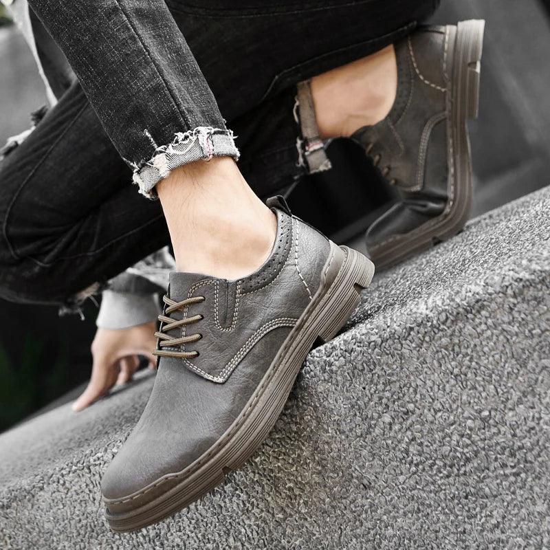 Handmade Oxford Dress Sneakers for Men - P2007 Casual Shoes