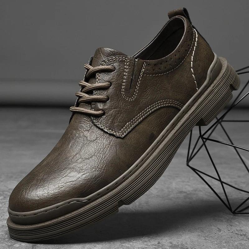 Handmade Oxford Dress Sneakers for Men - P2007 Casual Shoes