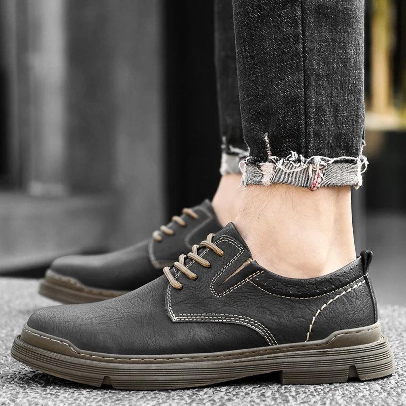 Handmade Oxford Dress Sneakers for Men - P2007 Casual Shoes