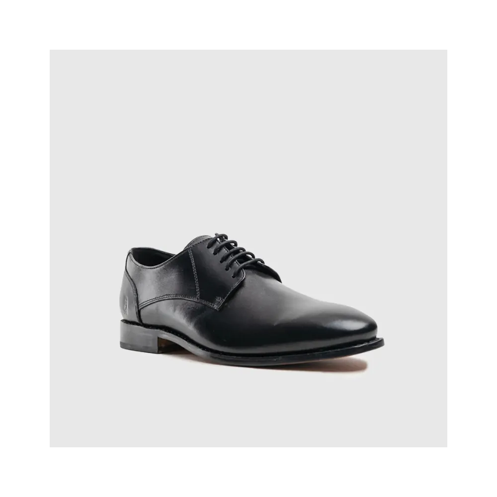 Hush Puppies Hpm00808 Mens Weston Leather Shoes Black