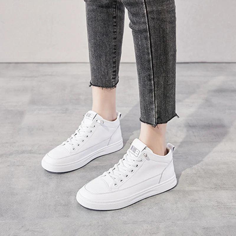 LH327 Women's Casual Shoes - Leather Sports Sneakers