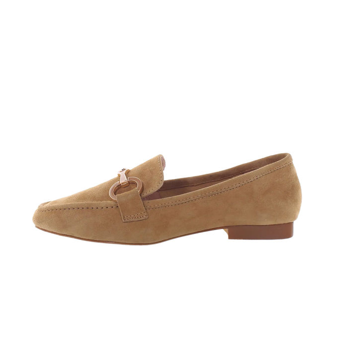 LOAFERS SUEDE Woman Tan 