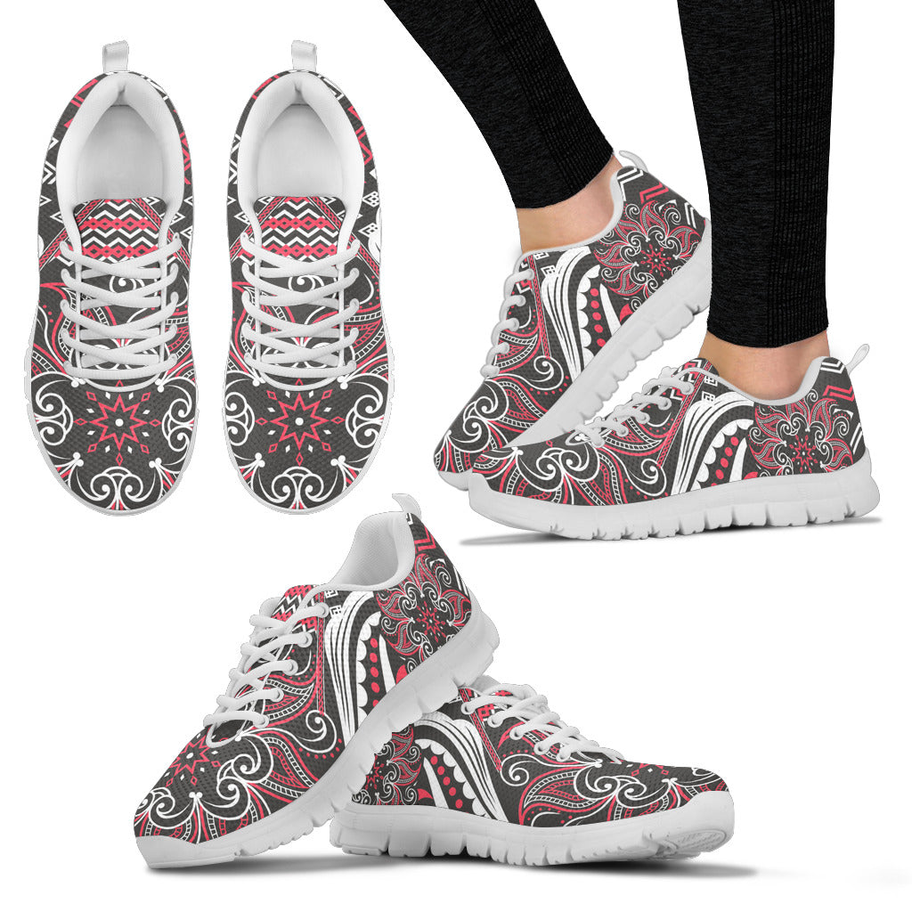 Mandala Running Shoes Pink and Gray