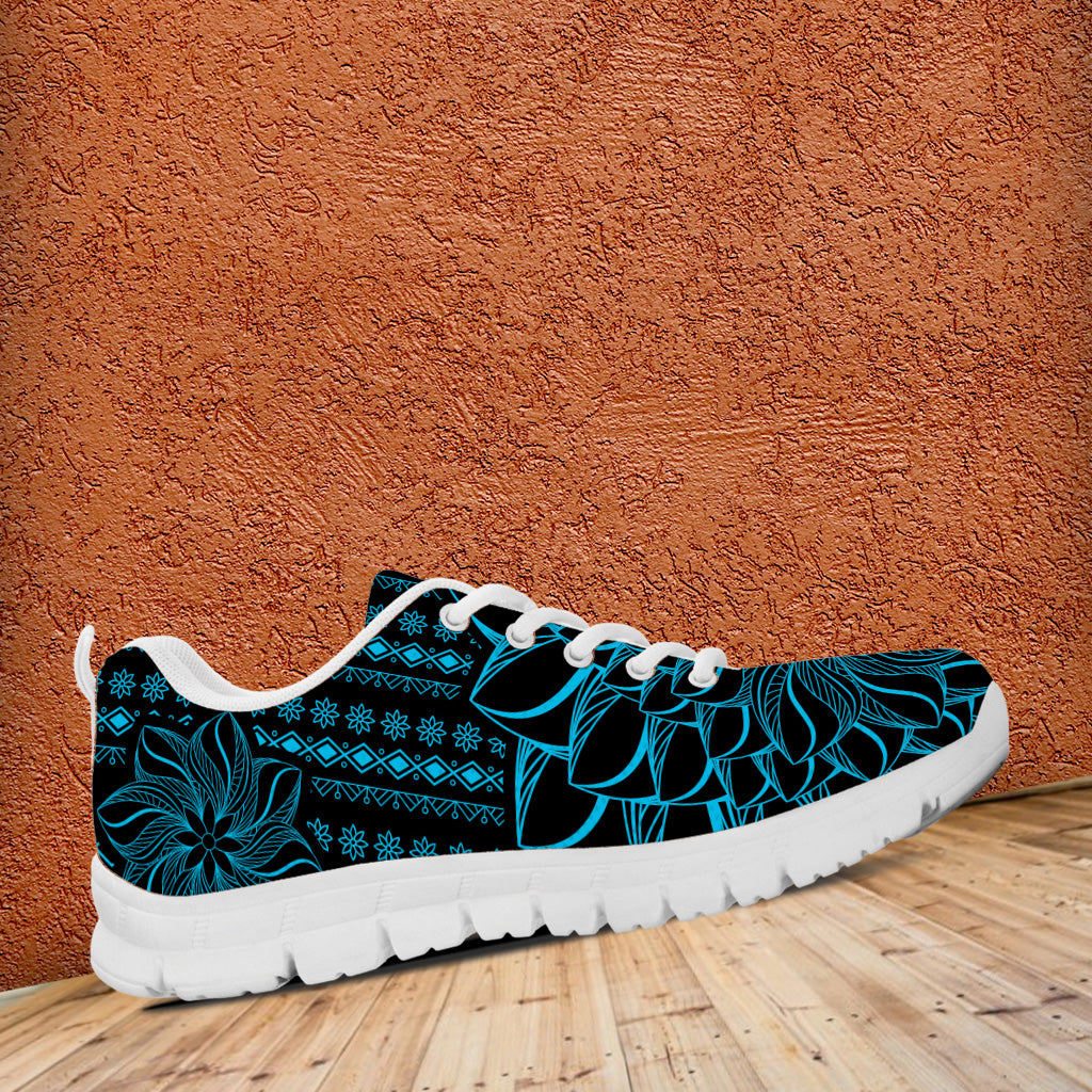 Mandala Running Shoes Turquoise White