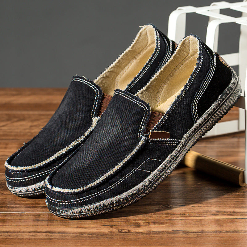 Soft Denim Canvas Loafers