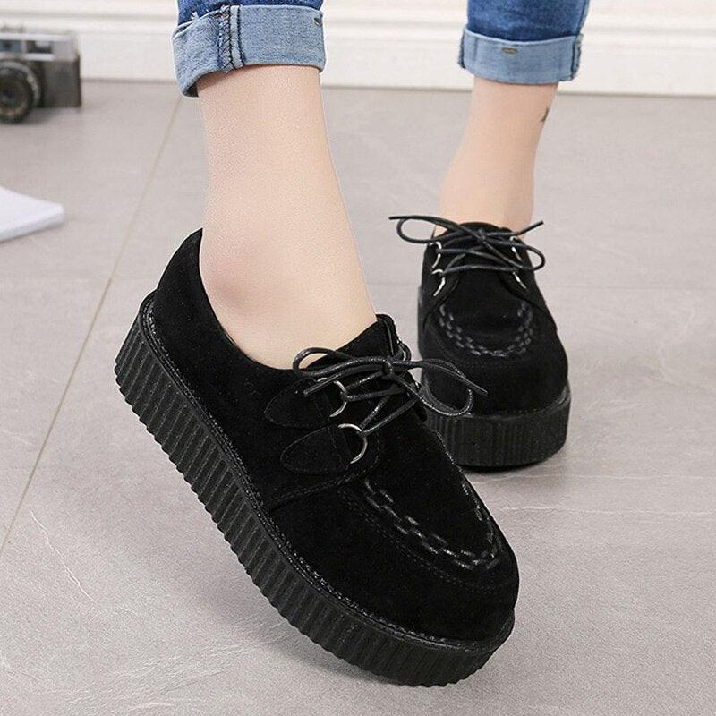 Step into a World of Fantasy with Lolita Oxfords Women Creepers Platform Cosplay JK Flats