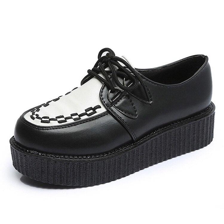 Step into a World of Fantasy with Lolita Oxfords Women Creepers Platform Cosplay JK Flats