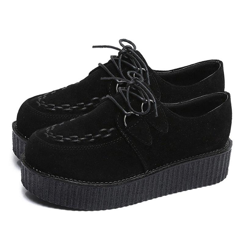 Step into a World of Fantasy with Lolita Oxfords Women Creepers Platform Cosplay JK Flats