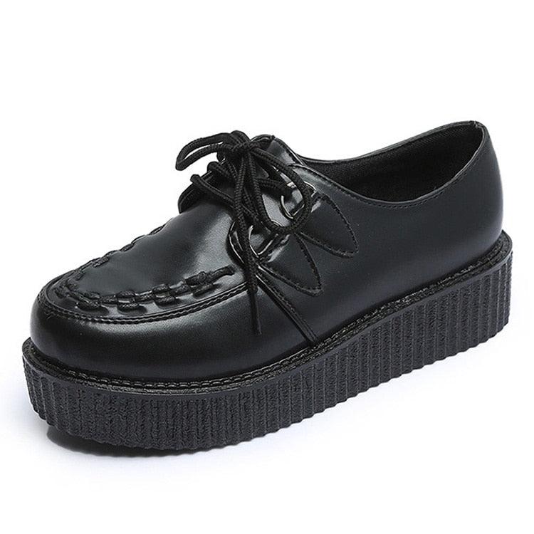 Step into a World of Fantasy with Lolita Oxfords Women Creepers Platform Cosplay JK Flats