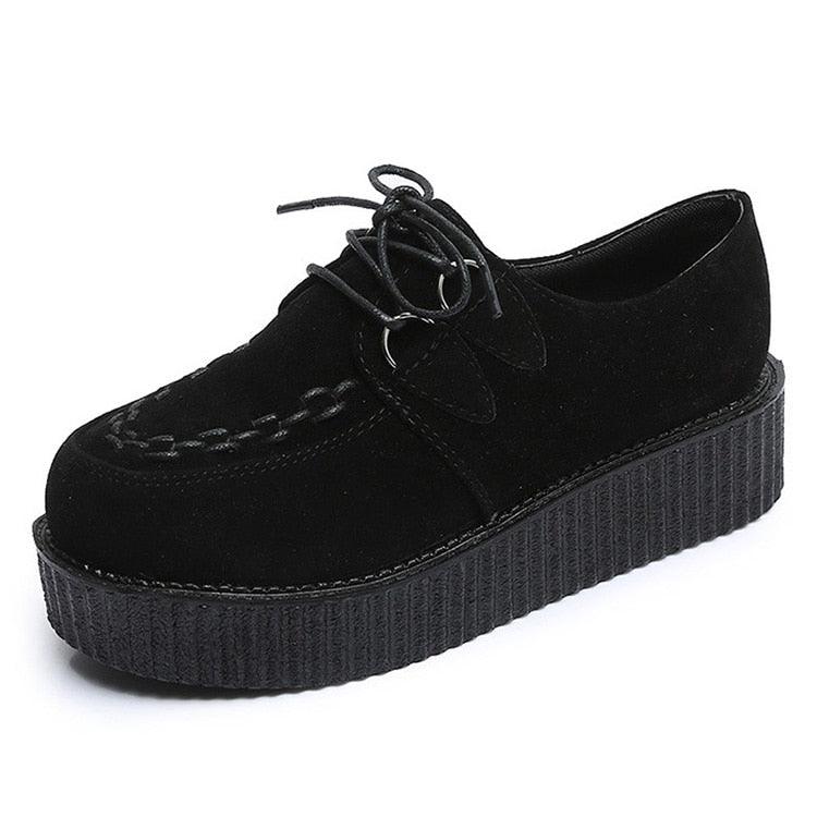 Step into a World of Fantasy with Lolita Oxfords Women Creepers Platform Cosplay JK Flats