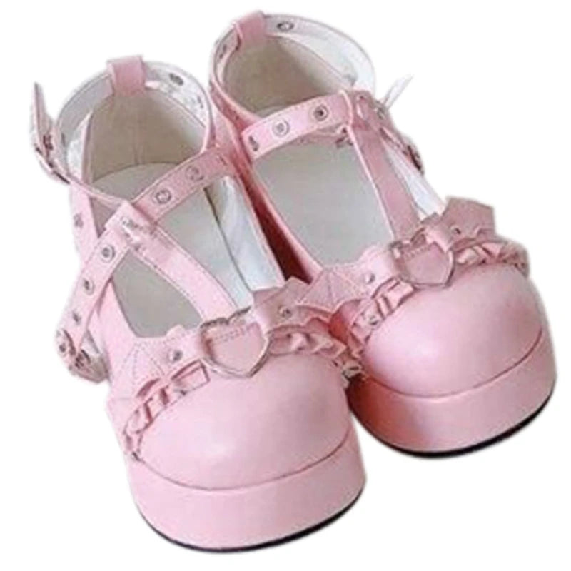 Step into a World of Fantasy with Lolita Oxfords Women Creepers Platform Cosplay