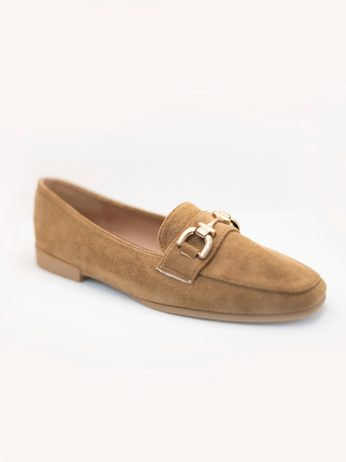 Suede Style Buckle Loafers