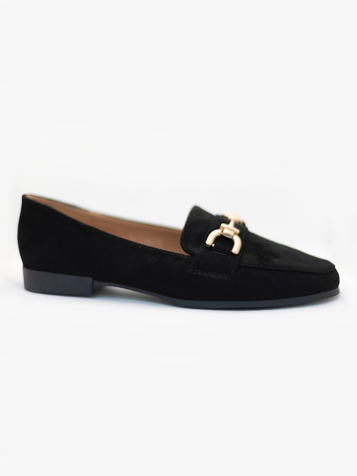 Suede Style Buckle Loafers