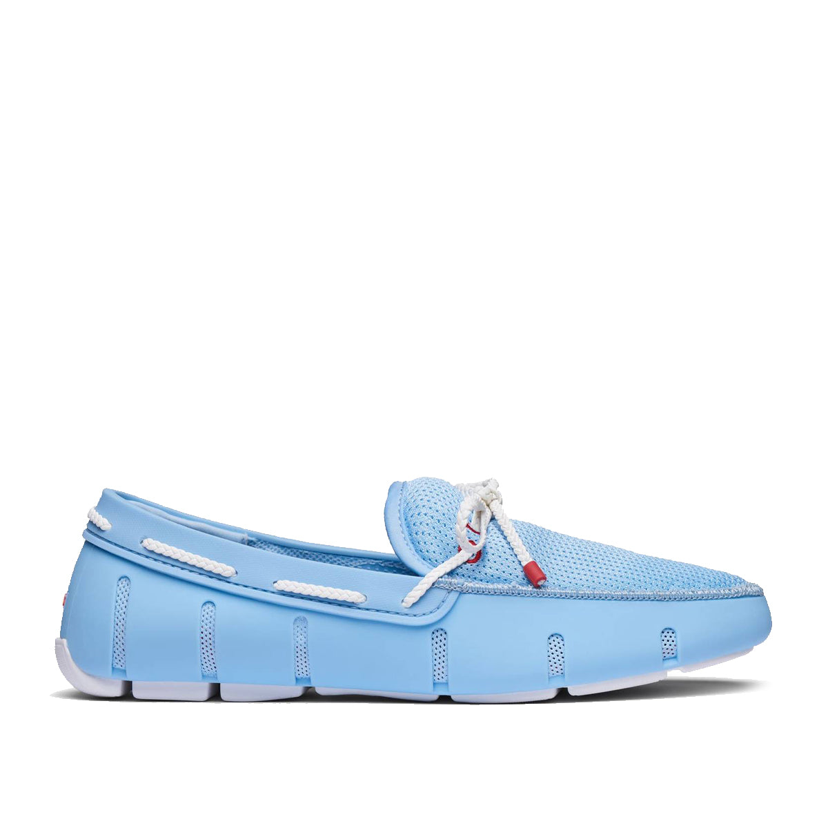 Swims - Braided Lace Loafers in Spray Blue