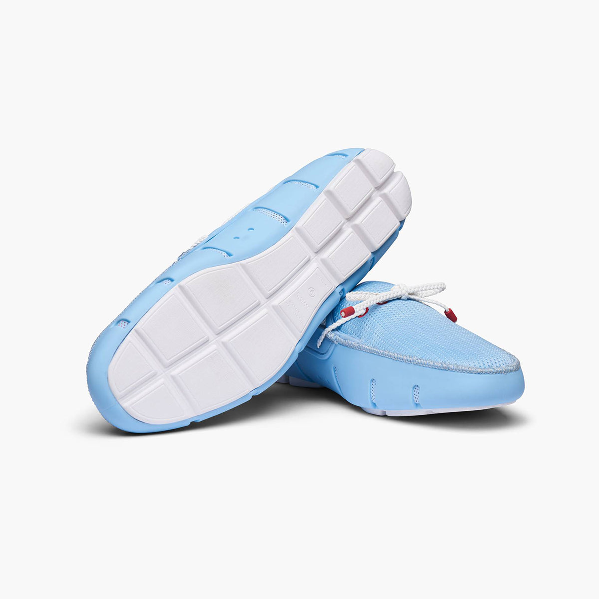 Swims - Braided Lace Loafers in Spray Blue