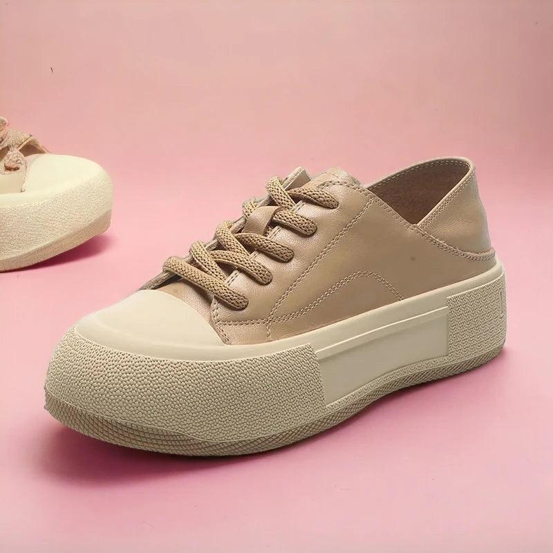 Y175 Women's Casual Shoes - Platform Sneakers With Thick Bottom